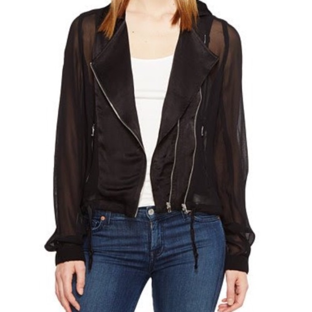 BLANKNYC Sheer Black Jacket - size M